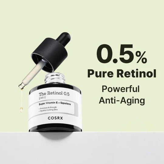 COSRX The Retinol 0.5 OIL Super Vitamin E + Squalane 20ml + Advanced SnaiI 92 All in One Cream 100g SET