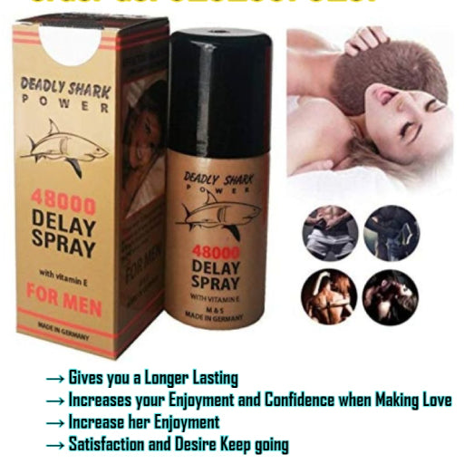 Deadly Shark Power 48000 Delay Spray For Men