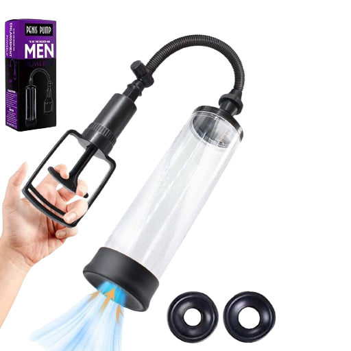 Male Power Vacuum Enhancement & Circulation Pump – Ergonomic Manual Cylinder Device for Men (18+)