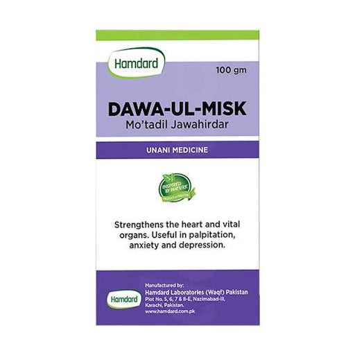 Hamdard Dawa-ul-Misk Mo'tadil Dar - Traditional Unani Herbal Wellness Supplement (100g)