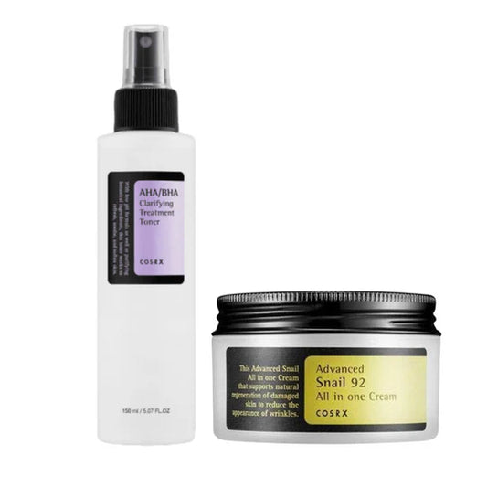 COSRX AHA  BHA Clarifying Treatment Toner, 150ml + Advanced SnaiI 92 All in One Cream 100g SET