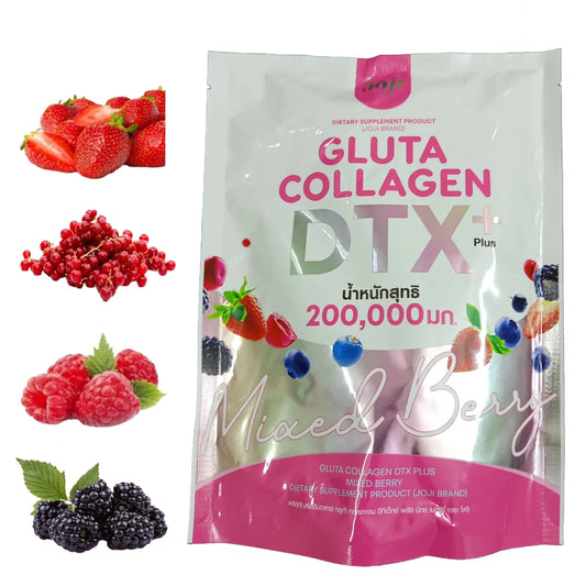 JOJI Gluta Collagen DTX+ Mixed Berry 200,000mg Diet Powder - 20g×10 Sachet