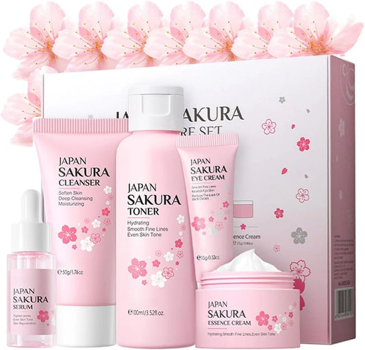 مجموعة العناية بالبشرة من MEMI Japan Sakura