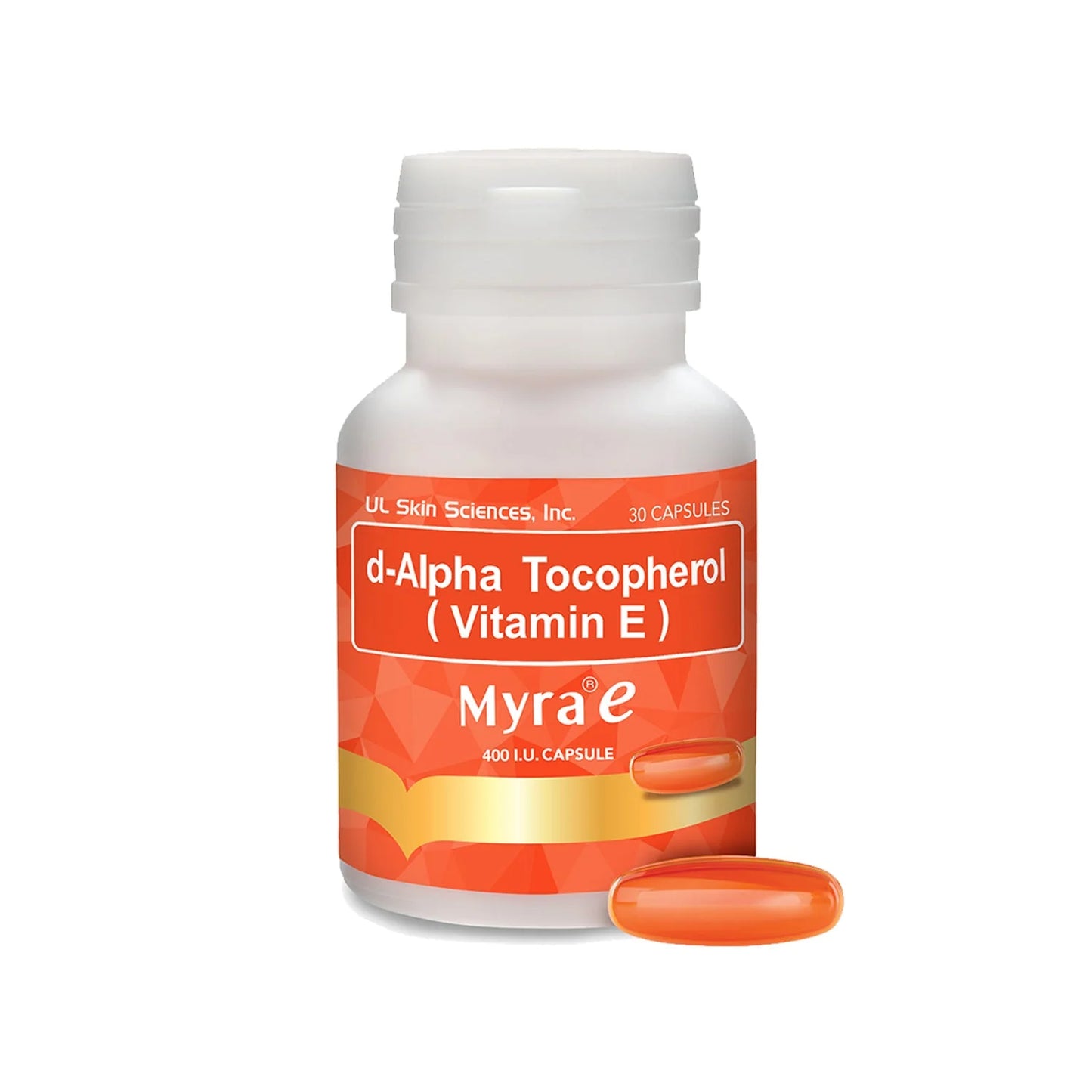 Myra E 400 IU Vitamin E d-Alpha Tocopherol 30 SoftGels