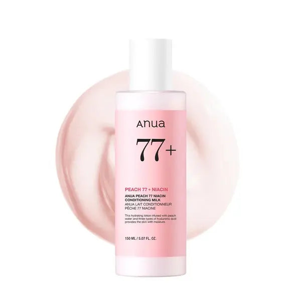 حليب مرطب للشعر بنكهة الخوخ والنياسين 77، 150 مل - ANUA