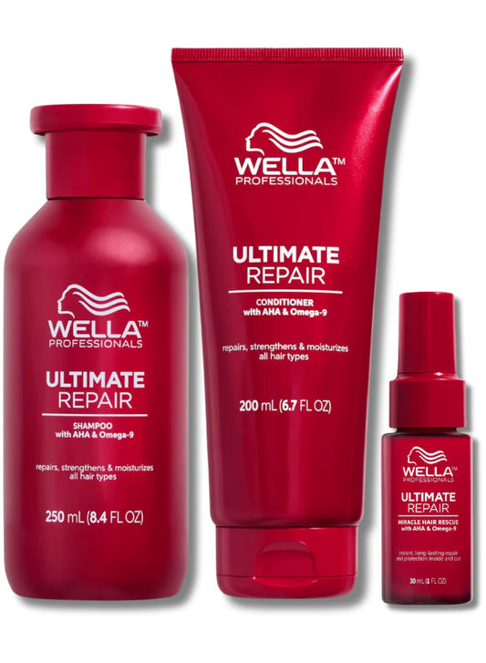 Wella Professionals trio ultimate repair (SHAMPOO  CONDITIONER  MIRACLE BOOSTER) Holiday Kit