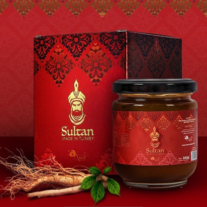 A-Assal Original Sultan Natural Herbal Honey Supplement for Energy & Wellness (240g)