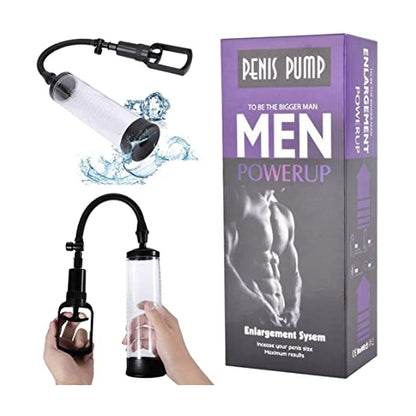 Male Power Vacuum Enhancement & Circulation Pump – Ergonomic Manual Cylinder Device for Men (18+)